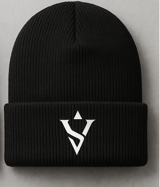 Unisex Black Beanie